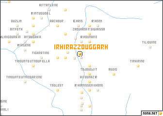 map of Irhir Azzouggarh