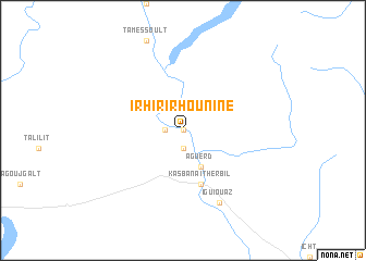 map of Irhir Irhounine