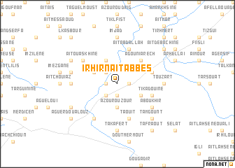 map of Irhir nʼ Aït Abbes