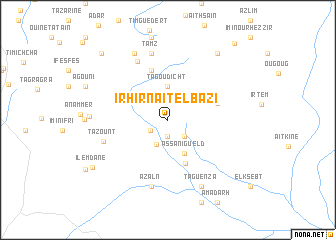 map of Irhir nʼAït el Bazi