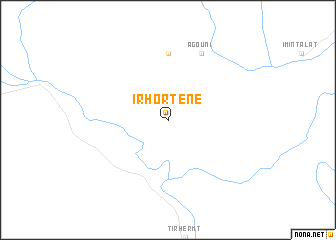 map of Irhortene