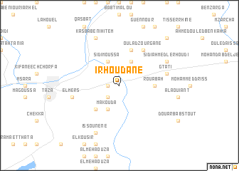 map of Irhoudane