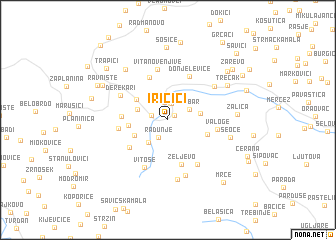 map of Iričići