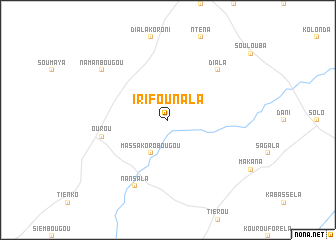 map of Irifounala