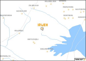 map of Īrījeh