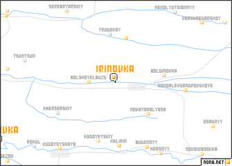 map of Irinovka