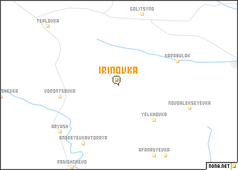 map of Irinovka