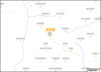 map of Irino