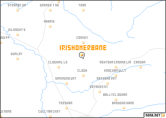 map of Irish Omerbane