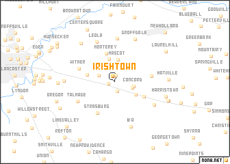 map of Irishtown