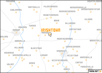 map of Irishtown