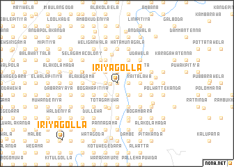 map of Iriyagolla