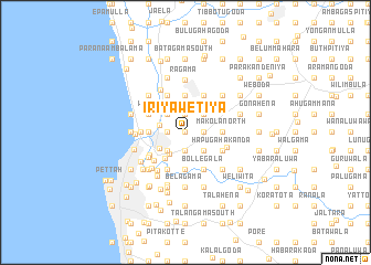 map of Iriyawetiya