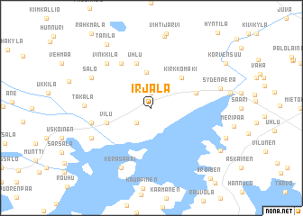 map of Irjala