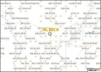 map of Irlbach