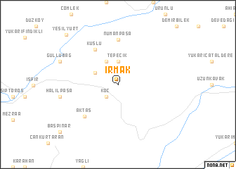 map of Irmak