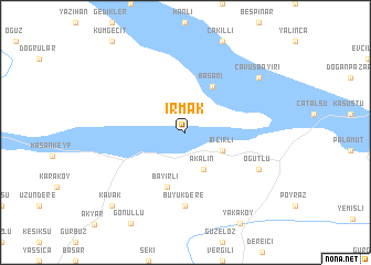 map of Irmak