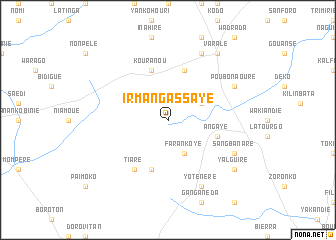 map of Irmangassaye