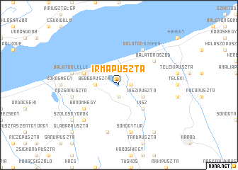 map of Irmapuszta