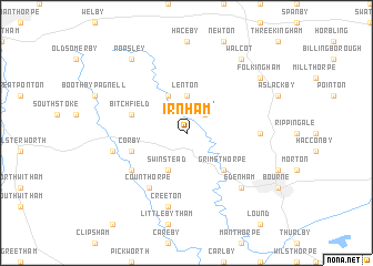 map of Irnham