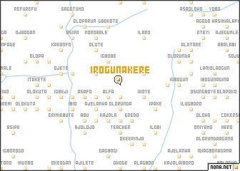 map of Irogun Akere