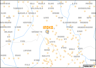 map of Iroko