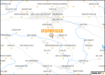 map of Ironbridge