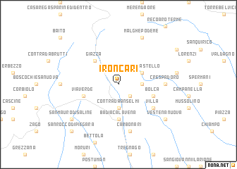 map of I Roncari