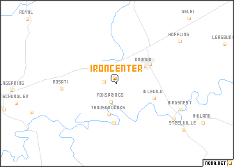 map of Iron Center