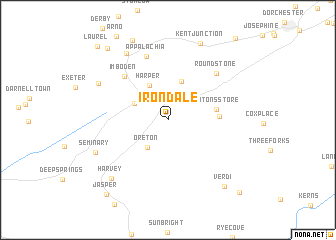 map of Irondale