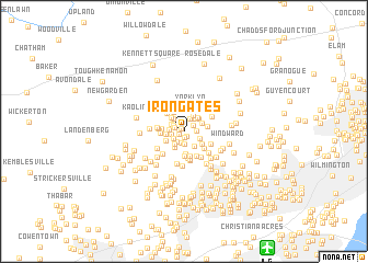 map of Iron Gates