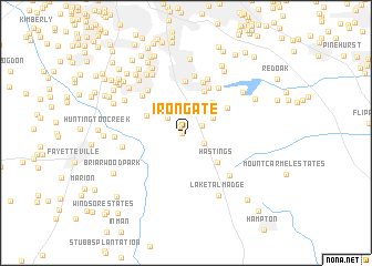 map of Iron Gate