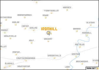 map of Iron Hill