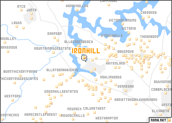 map of Iron Hill