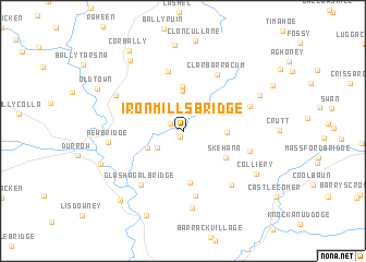 map of Ironmills Bridge