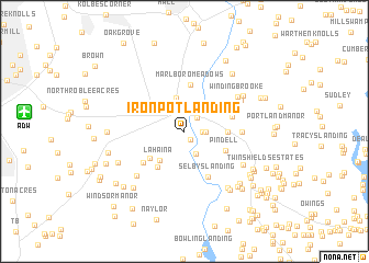 map of Iron Pot Landing