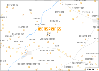 map of Iron Springs