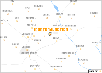 map of Ironton Junction