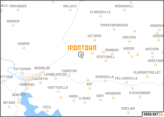 map of Irontown