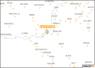 map of Iroquois