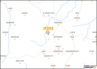 map of Irore