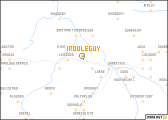 map of Irouléguy