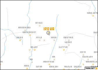 map of Irowa