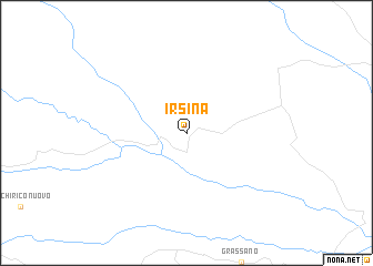 map of Irsina