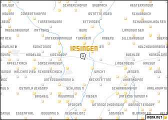 map of Irsingen
