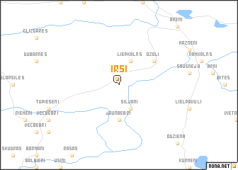 map of Irši