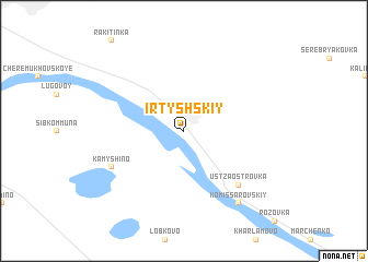 map of Irtyshskiy