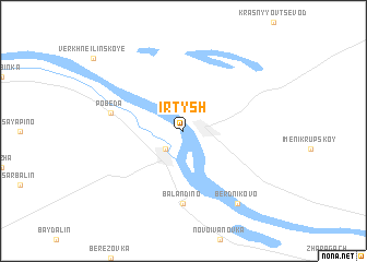 map of Irtysh