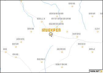 map of Iruekpen