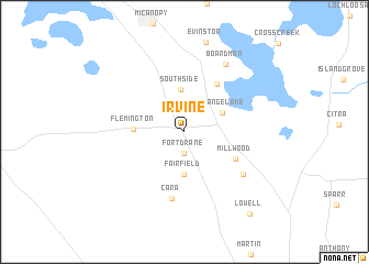 map of Irvine